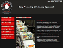 Tablet Screenshot of dairysolutionsinternational.com